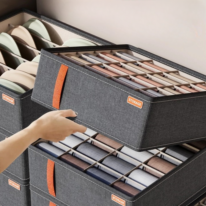 Kit 4 Caixas Organizadoras Colmeia | Organizador de Gaveta com Divisórias para Guarda-Roupa – OKA®