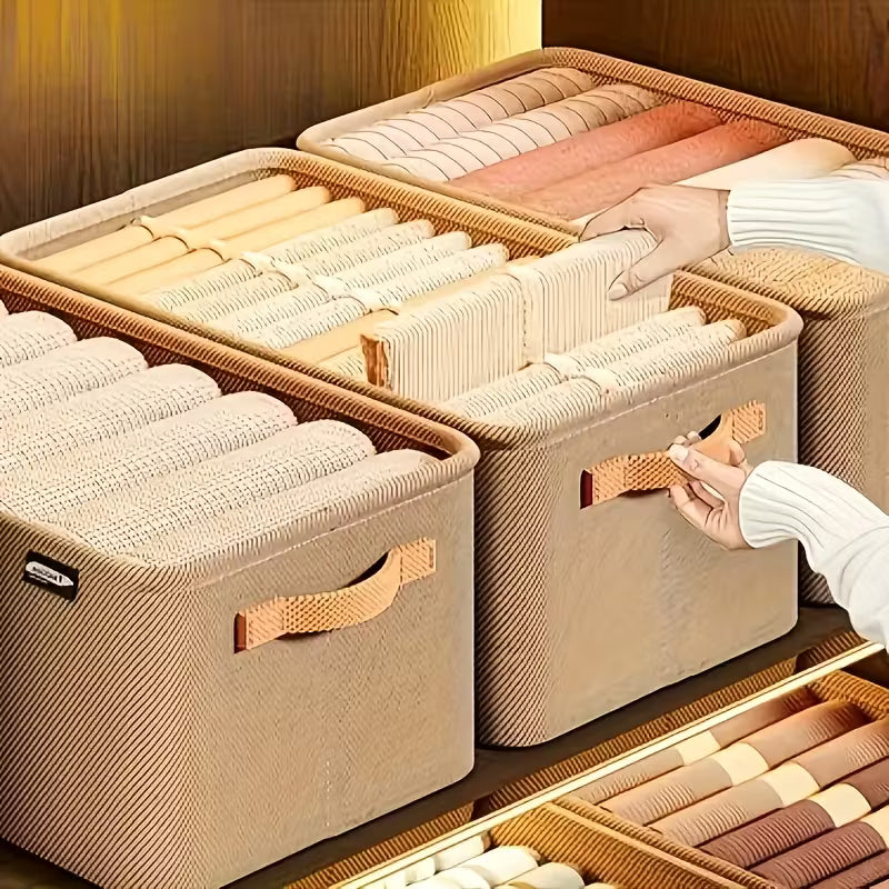 Kit Caixas Organizadoras Empilháveis | Organizador de Closet e Quarto para Roupas e Acessórios – OKA®