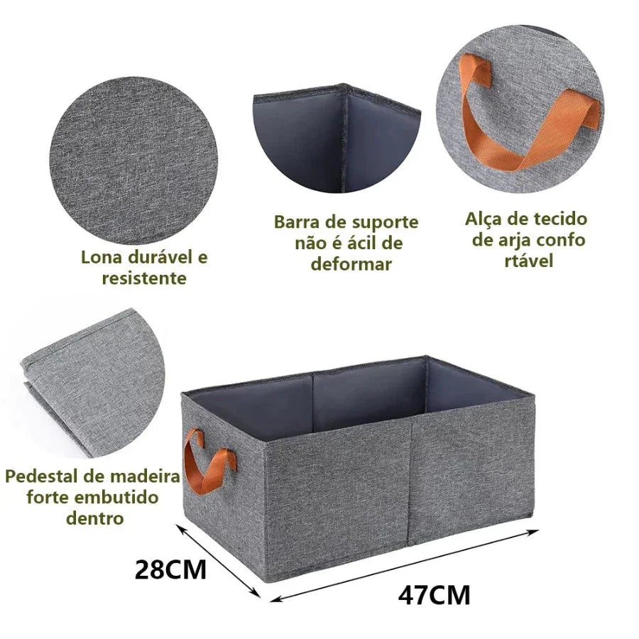 Cesto Organizador Reforçado OKA® | Compre 2 Leve 4
