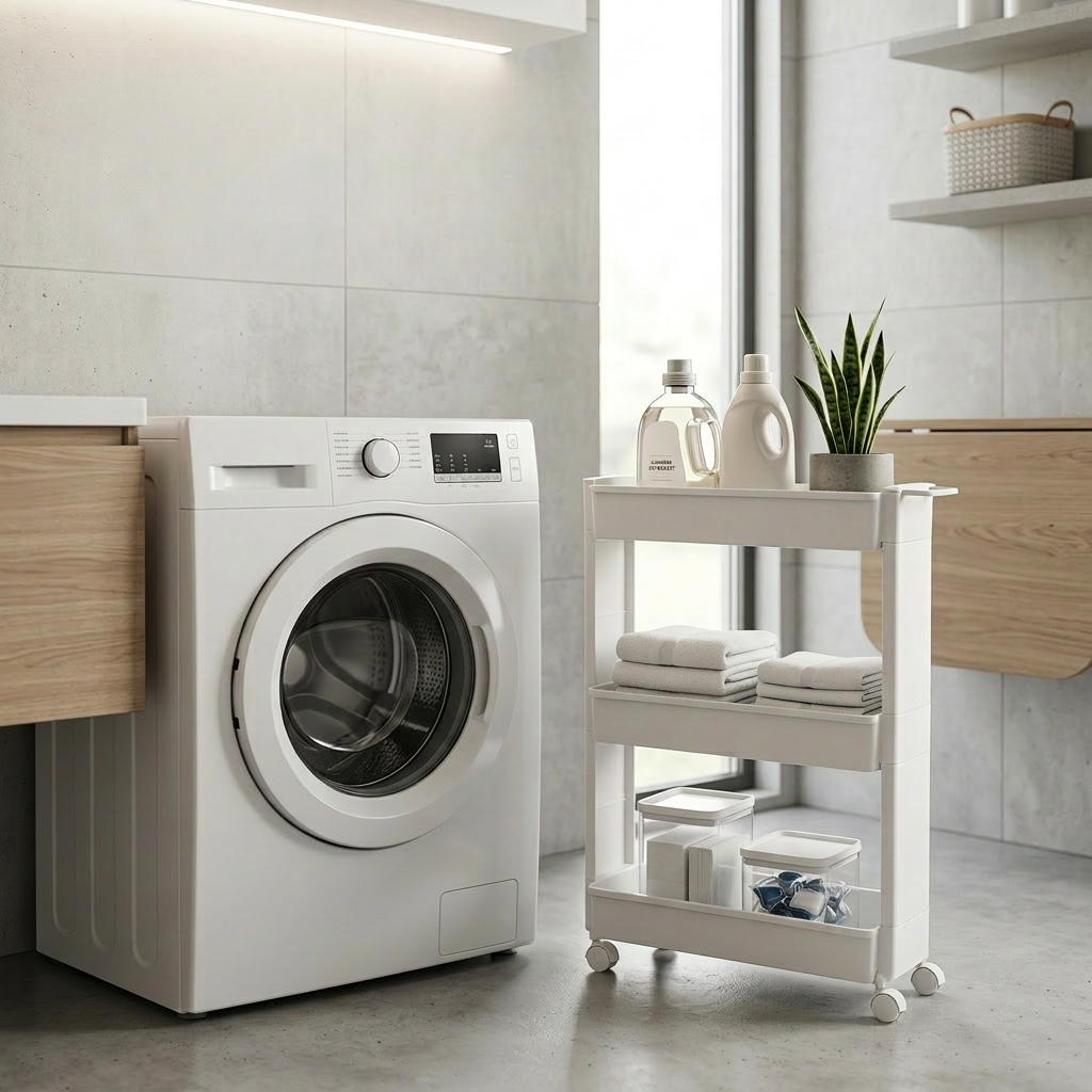 Carrinho Organizador Multiuso Slim | Organizador Estreito para Cozinha, Banheiro e Lavanderia – OKA®