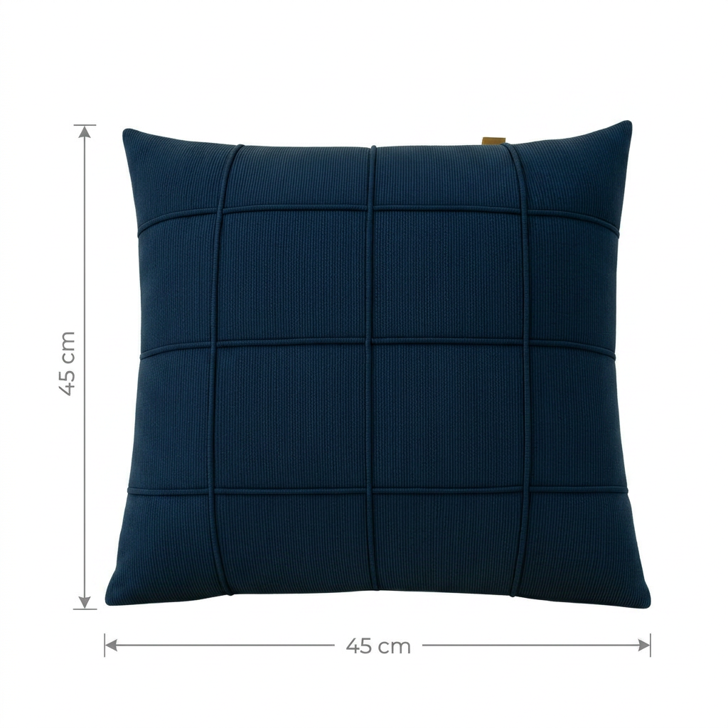 Kit 4 Capas de Almofada Suede Drapeada Premium | Capa Decorativa para Sofá e Quarto 45×45cm – OKA®