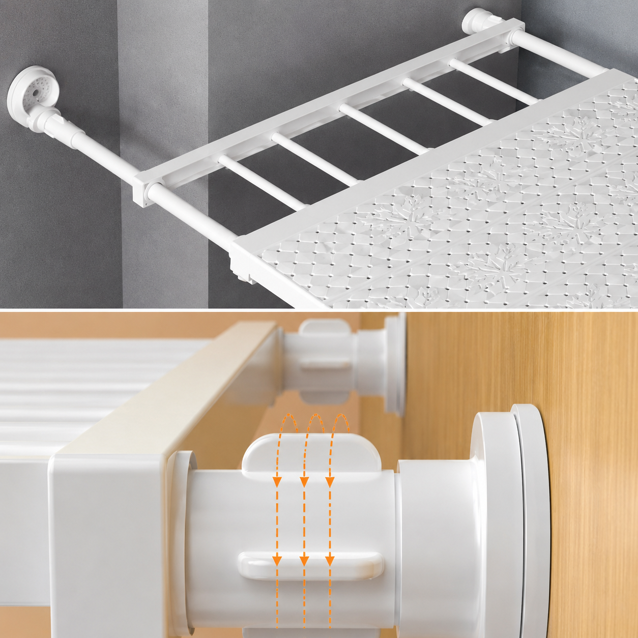 Prateleira Retrátil Multifuncional em Aço | Organizador Ajustável para Armário, Cozinha e Banheiro – OKA®