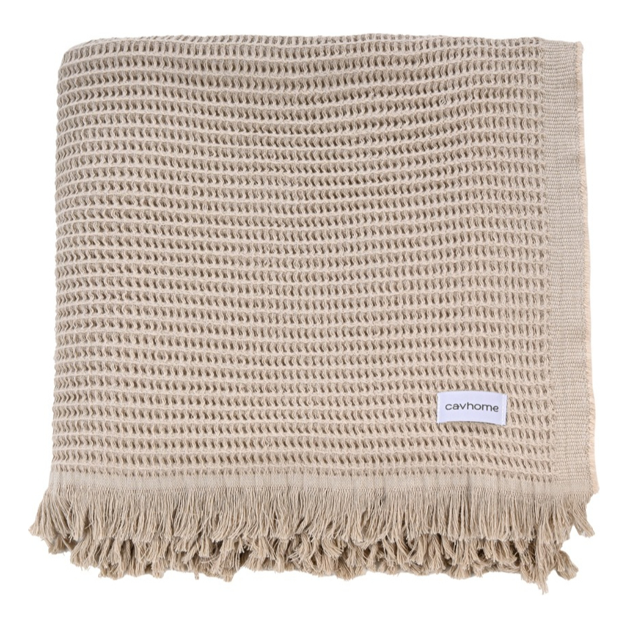 Manta Grande Decorativa 100% Algodão | Manta de Sofá e Peseira Premium 1,50m × 2,00m – OKA®