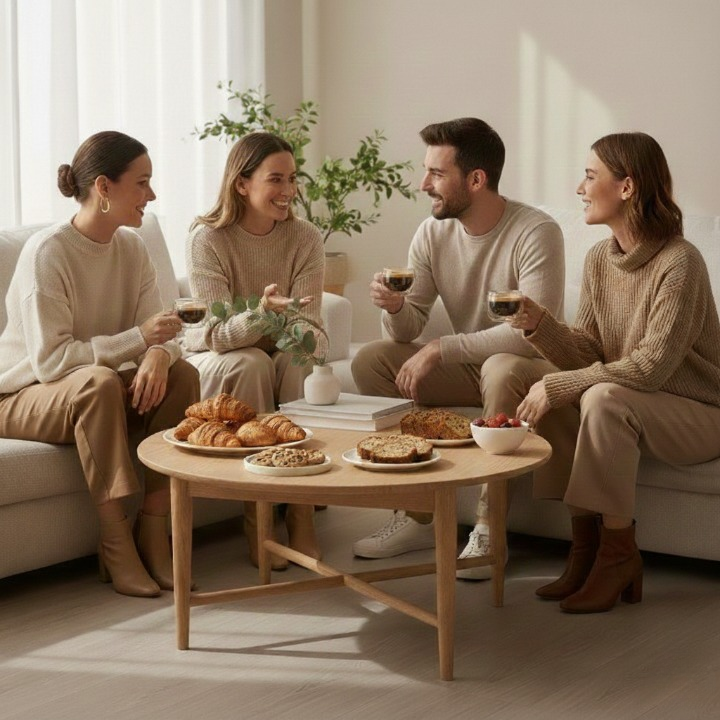 Kit 2 Xícaras de Café 150ml em Vidro Duplo com Pires em bambu OKA® – Parede Dupla Térmica