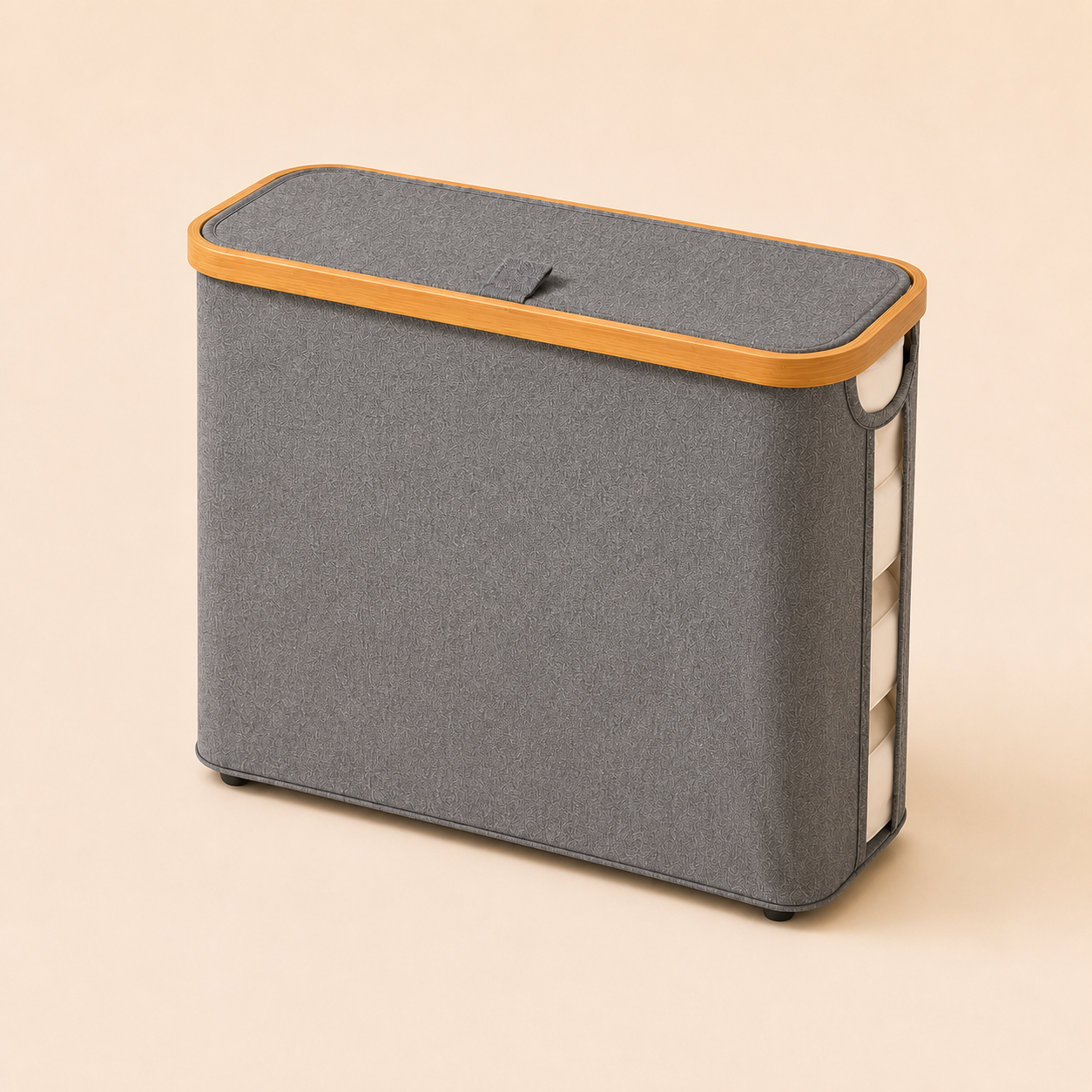 Cesto Organizador Multiuso Dobrável com Tampa e Visor Lateral | Organizador para Banheiro, Quarto e Armário – OKA®