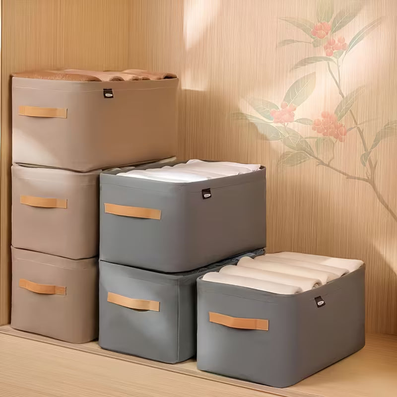 Kit Caixas Organizadoras Empilháveis | Organizador de Closet e Quarto para Roupas e Acessórios – OKA®