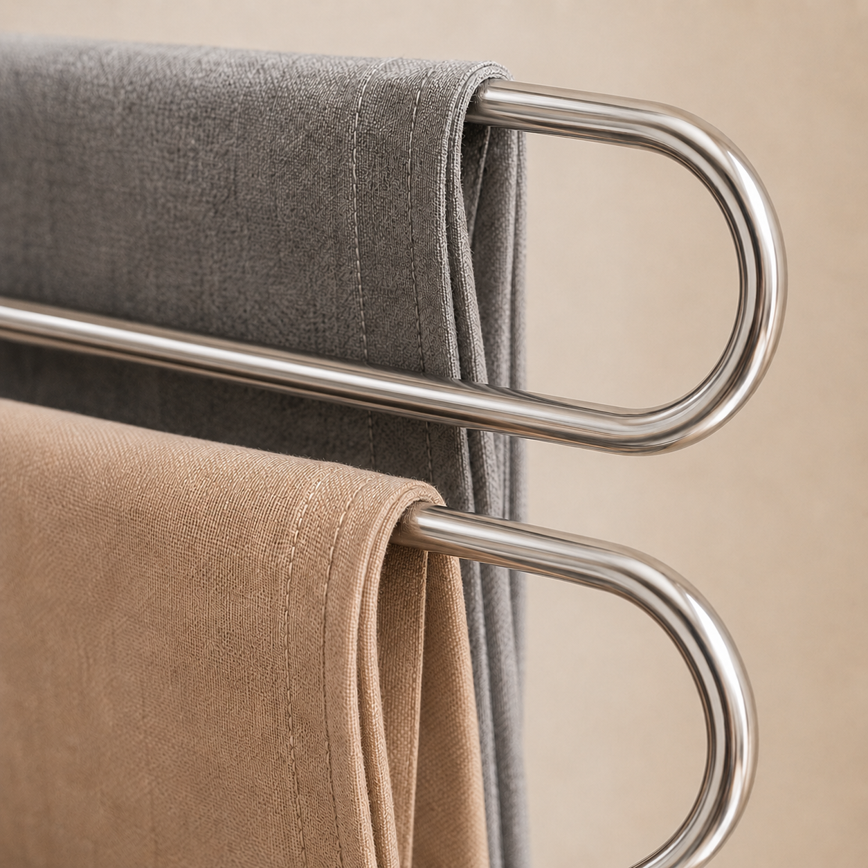 Kit Cabide Organizador Multiuso em Aço 5 Níveis | Suporte para Calças, Jeans e Lenços no Guarda-Roupa – OKA®