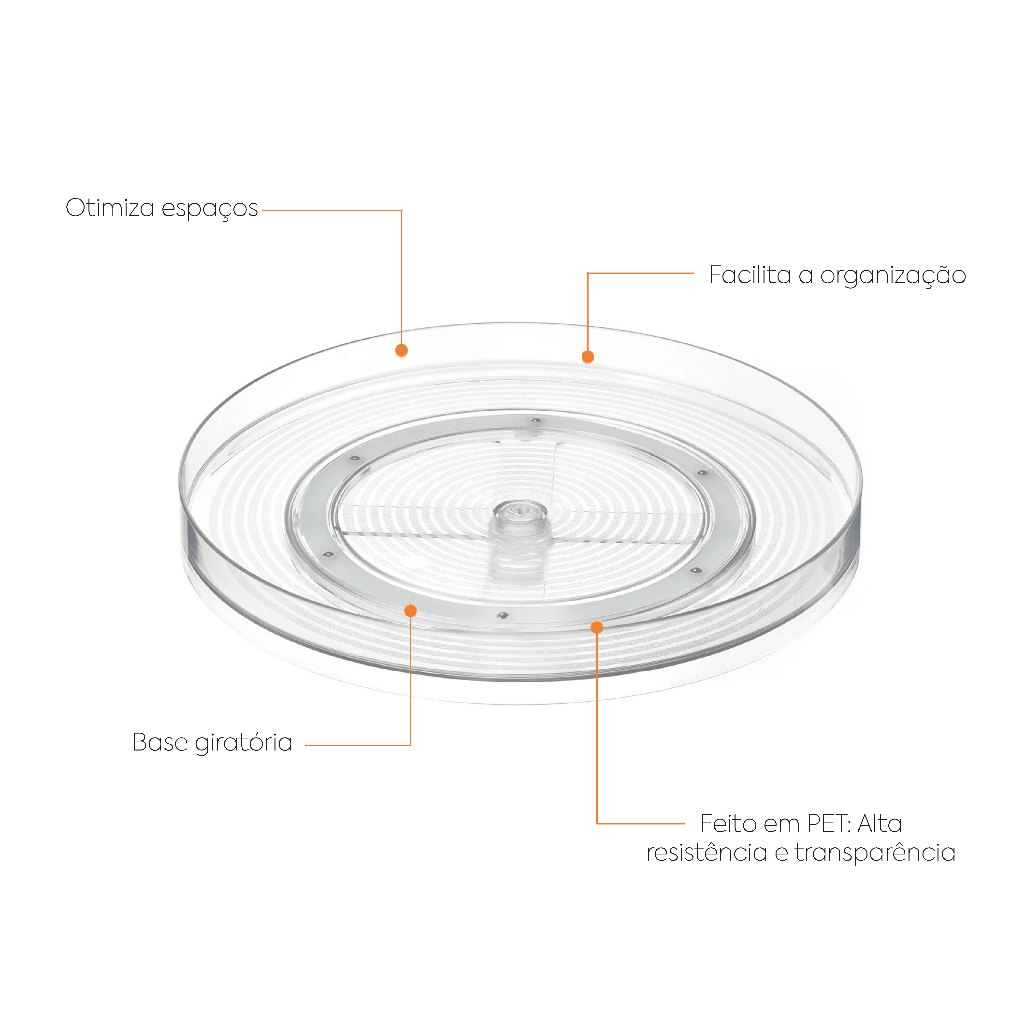 Organizador Giratório de Geladeira | Suporte Porta Condimentos – OKA®