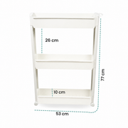 Carrinho Organizador Multiuso Slim | Organizador Estreito para Cozinha, Banheiro e Lavanderia – OKA®