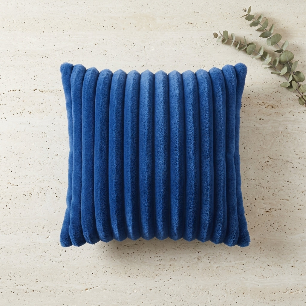 Kit 2 Capas de Almofadas Decorativas Aveludadas | Pelúcia Wave Soft para Sofá e Cama 40×40cm – OKA®