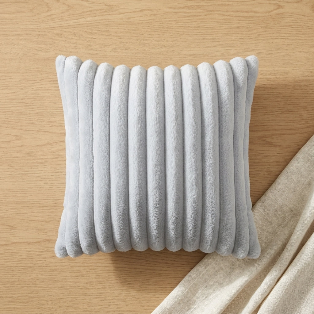 Kit 2 Capas de Almofadas Decorativas Aveludadas | Pelúcia Wave Soft para Sofá e Cama 40×40cm – OKA®