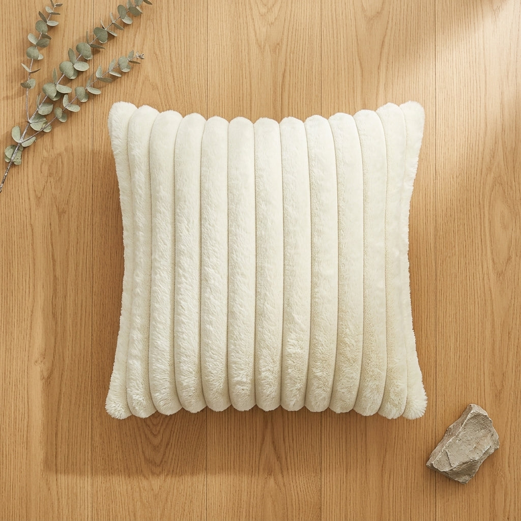 Kit 2 Capas de Almofadas Decorativas Aveludadas | Pelúcia Wave Soft para Sofá e Cama 40×40cm – OKA®