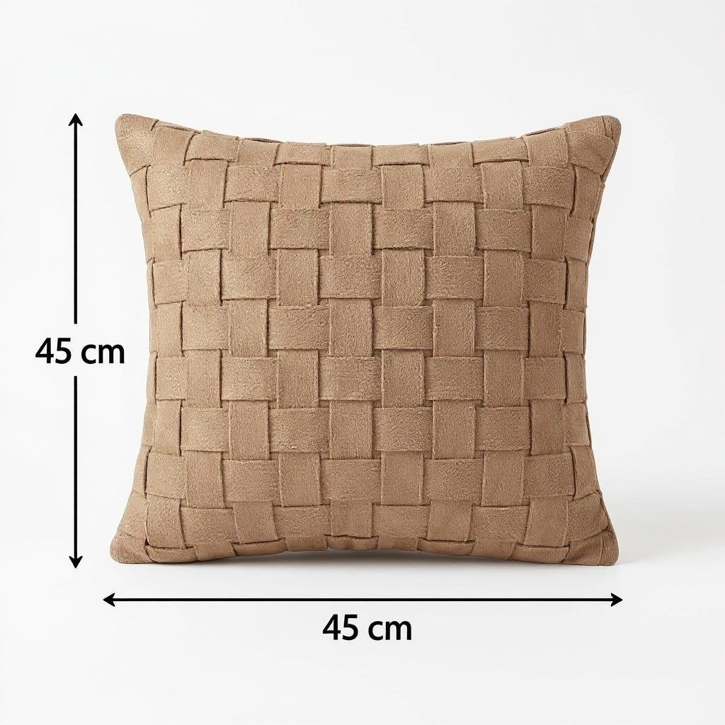 Kit 2 Capas de Almofada Macramê Artesanal | Capa Decorativa Boho para Sofá e Cama 45×45cm – OKA®
