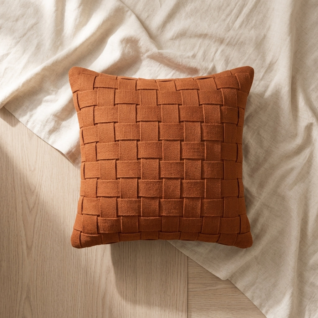 Kit 2 Capas de Almofada Macramê Artesanal | Capa Decorativa Boho para Sofá e Cama 45×45cm – OKA®