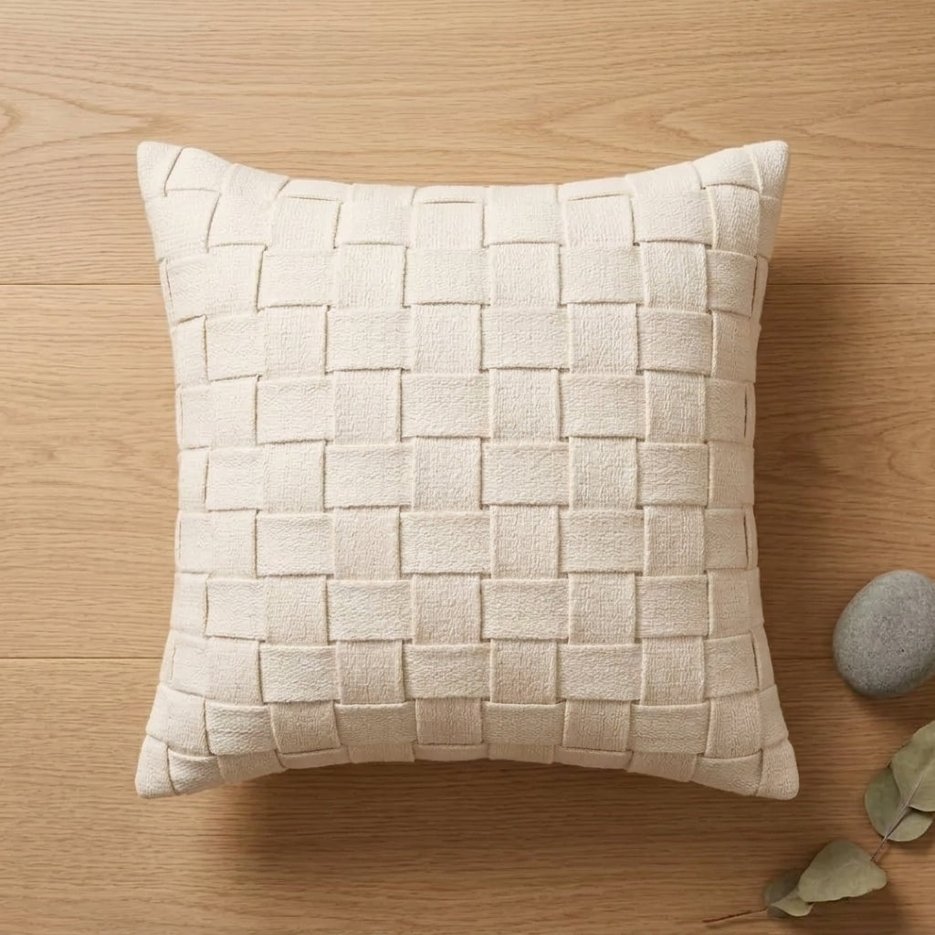 Kit 2 Capas de Almofada Macramê Artesanal | Capa Decorativa Boho para Sofá e Cama 45×45cm – OKA®