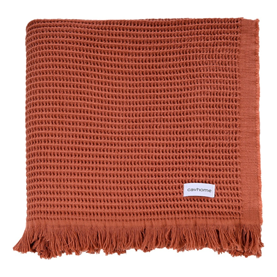 Manta Grande Decorativa 100% Algodão | Manta de Sofá e Peseira Premium 1,50m × 2,00m – OKA®