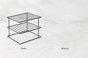 Suporte para Pratos Organizador de Armário 2 Andares em Aço | Cozinha – OKA®