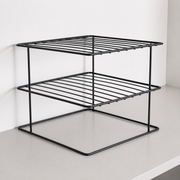 Suporte para Pratos Organizador de Armário 2 Andares em Aço | Cozinha – OKA®