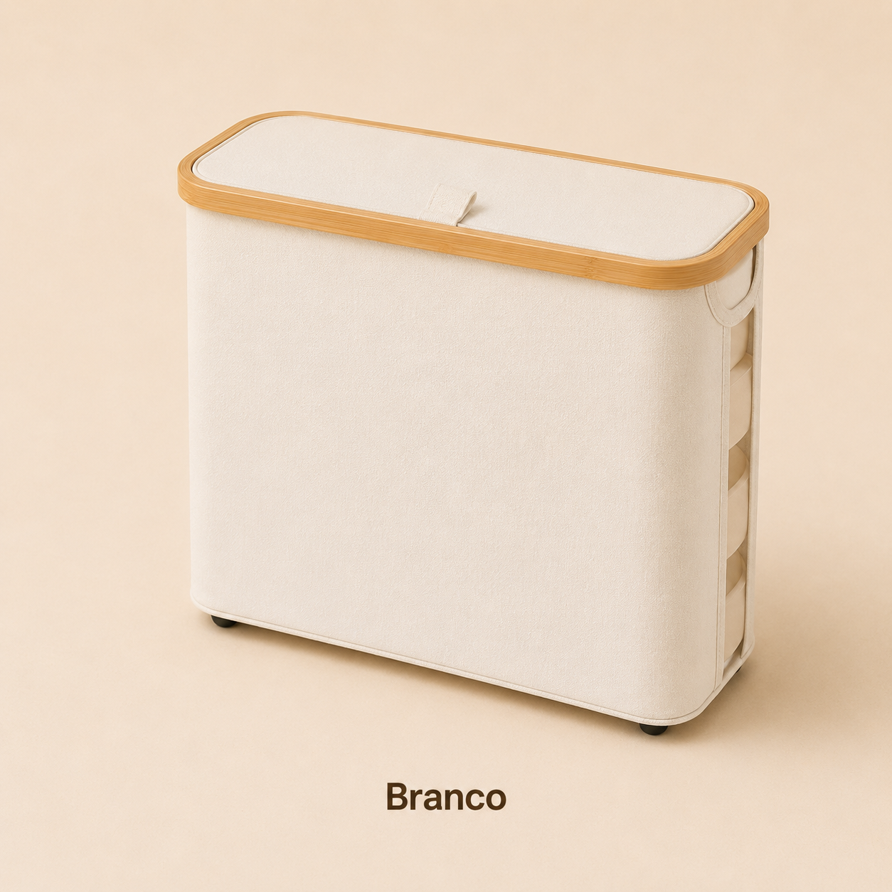 Cesto Organizador Multiuso Dobrável com Tampa e Visor Lateral | Organizador para Banheiro, Quarto e Armário – OKA®