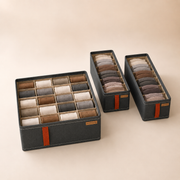 Kit de 3 Caixas Organizadoras Colmeia | Organizador de Gaveta com Divisórias para Guarda-Roupa – OKA®